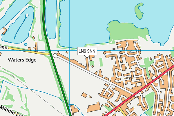 LN6 9NN map - OS VectorMap District (Ordnance Survey)