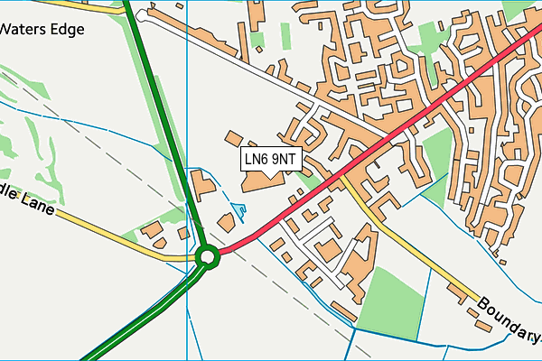 LN6 9NT map - OS VectorMap District (Ordnance Survey)