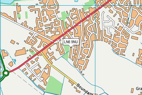 LN6 9NU map - OS VectorMap District (Ordnance Survey)