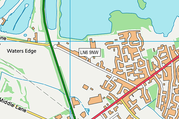 LN6 9NW map - OS VectorMap District (Ordnance Survey)