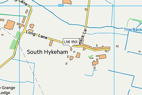LN6 9NX map - OS VectorMap District (Ordnance Survey)