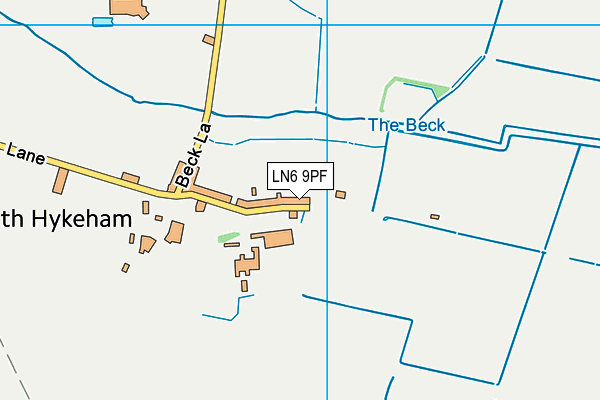 LN6 9PF map - OS VectorMap District (Ordnance Survey)