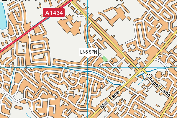 LN6 9PN map - OS VectorMap District (Ordnance Survey)
