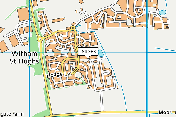 LN6 9PX map - OS VectorMap District (Ordnance Survey)