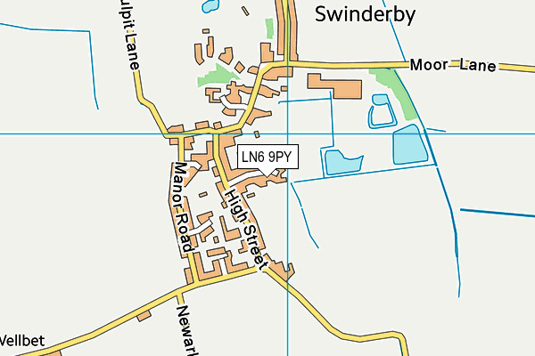 LN6 9PY map - OS VectorMap District (Ordnance Survey)