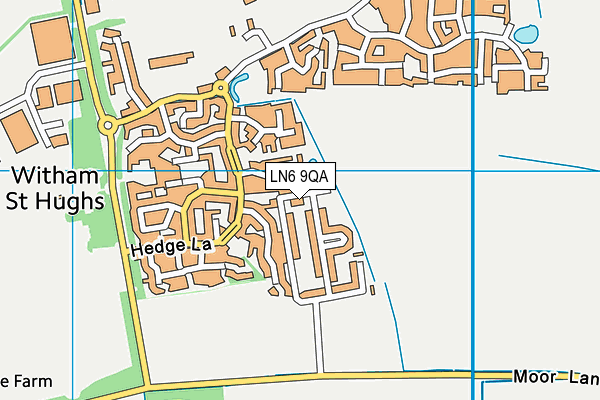 LN6 9QA map - OS VectorMap District (Ordnance Survey)