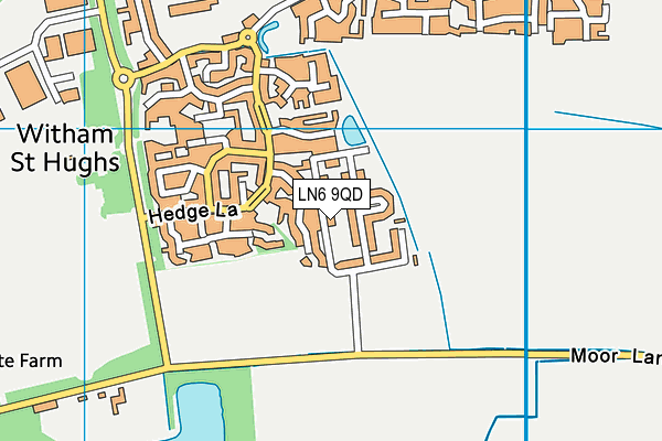 LN6 9QD map - OS VectorMap District (Ordnance Survey)