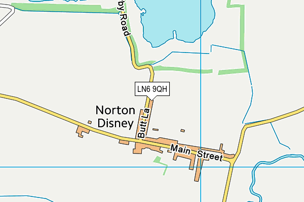 LN6 9QH map - OS VectorMap District (Ordnance Survey)