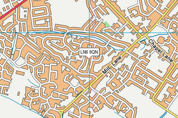 LN6 9QN map - OS VectorMap District (Ordnance Survey)