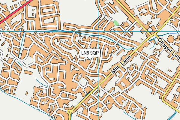LN6 9QP map - OS VectorMap District (Ordnance Survey)