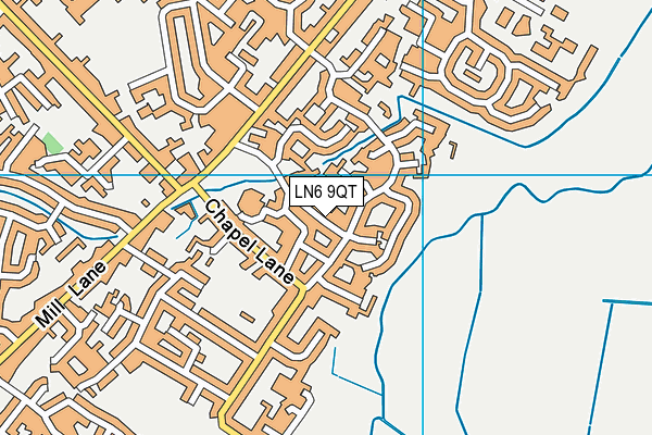LN6 9QT map - OS VectorMap District (Ordnance Survey)