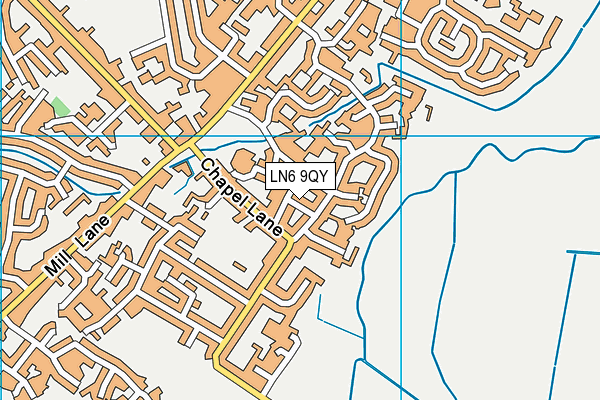 LN6 9QY map - OS VectorMap District (Ordnance Survey)