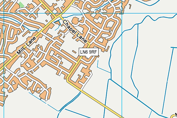 LN6 9RF map - OS VectorMap District (Ordnance Survey)