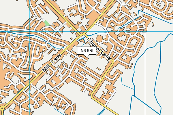 LN6 9RL map - OS VectorMap District (Ordnance Survey)