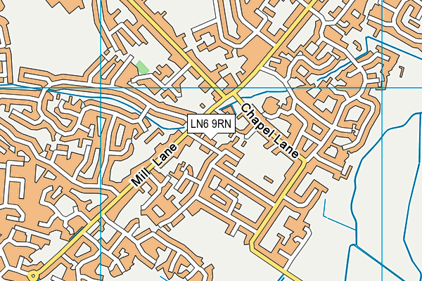 LN6 9RN map - OS VectorMap District (Ordnance Survey)