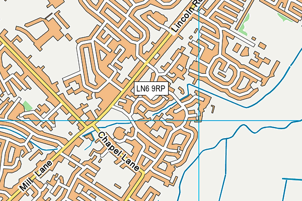 LN6 9RP map - OS VectorMap District (Ordnance Survey)