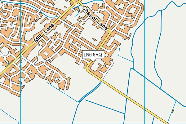 LN6 9RQ map - OS VectorMap District (Ordnance Survey)