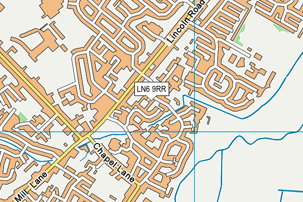 LN6 9RR map - OS VectorMap District (Ordnance Survey)