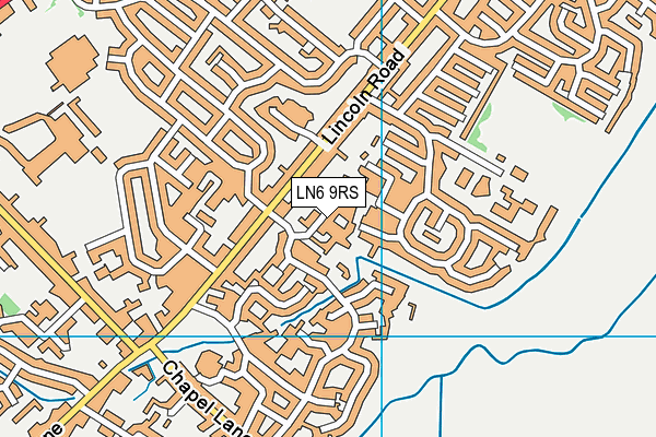 LN6 9RS map - OS VectorMap District (Ordnance Survey)