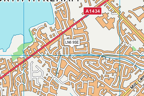 LN6 9SE map - OS VectorMap District (Ordnance Survey)