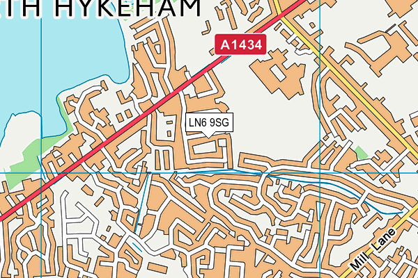 LN6 9SG map - OS VectorMap District (Ordnance Survey)