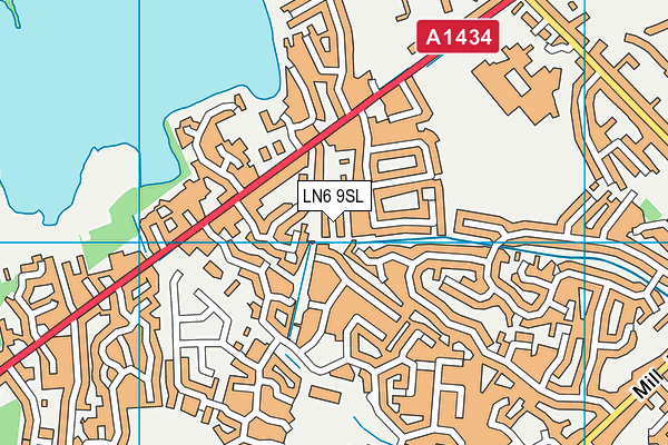 LN6 9SL map - OS VectorMap District (Ordnance Survey)