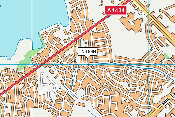 LN6 9SN map - OS VectorMap District (Ordnance Survey)