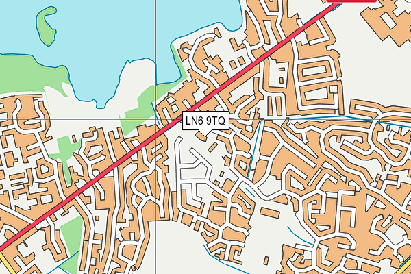 LN6 9TQ map - OS VectorMap District (Ordnance Survey)