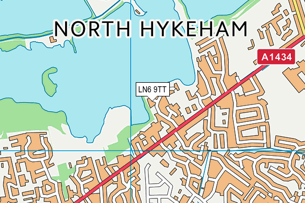 LN6 9TT map - OS VectorMap District (Ordnance Survey)