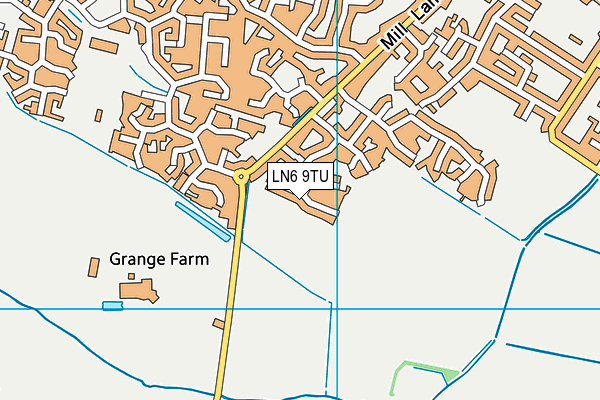 LN6 9TU map - OS VectorMap District (Ordnance Survey)
