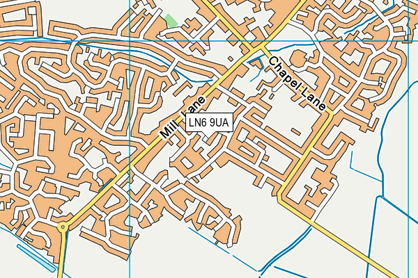 LN6 9UA map - OS VectorMap District (Ordnance Survey)