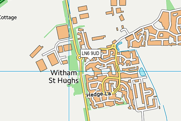 LN6 9UD map - OS VectorMap District (Ordnance Survey)