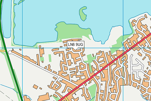 LN6 9UG map - OS VectorMap District (Ordnance Survey)