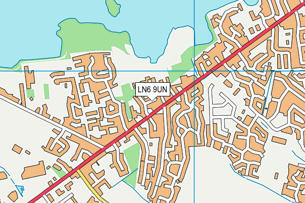 LN6 9UN map - OS VectorMap District (Ordnance Survey)