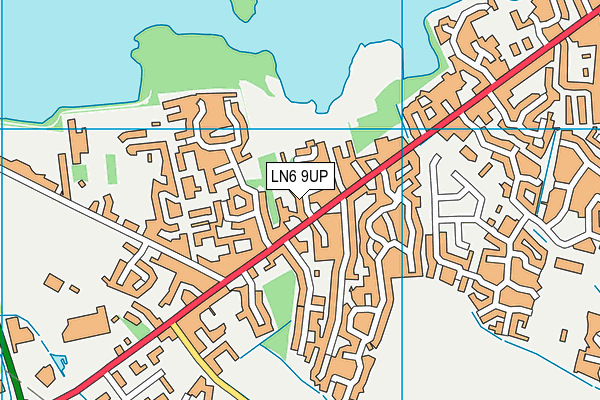 LN6 9UP map - OS VectorMap District (Ordnance Survey)