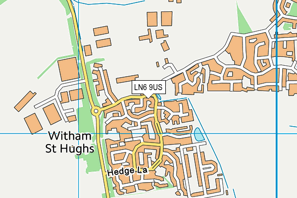 LN6 9US map - OS VectorMap District (Ordnance Survey)