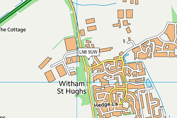 LN6 9UW map - OS VectorMap District (Ordnance Survey)