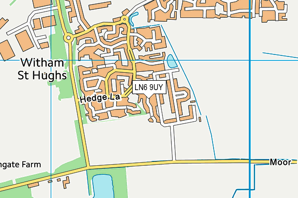 LN6 9UY map - OS VectorMap District (Ordnance Survey)