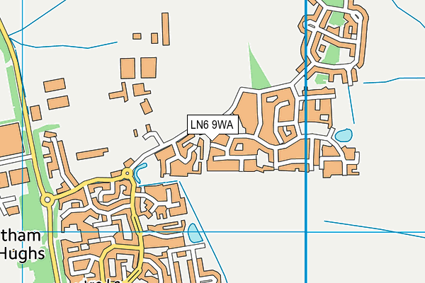 LN6 9WA map - OS VectorMap District (Ordnance Survey)