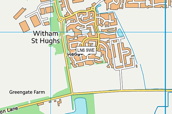 LN6 9WE map - OS VectorMap District (Ordnance Survey)