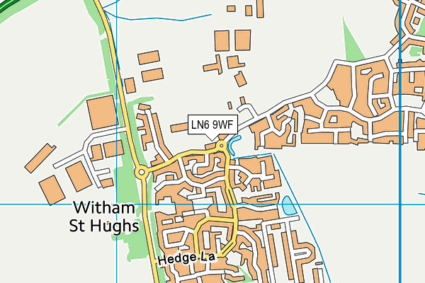 Witham St Hughs Academy map (LN6 9WF) - OS VectorMap District (Ordnance Survey)