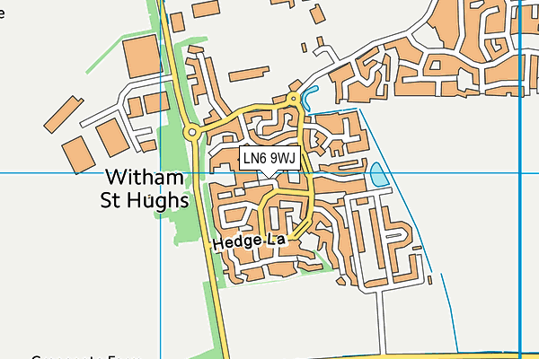 LN6 9WJ map - OS VectorMap District (Ordnance Survey)