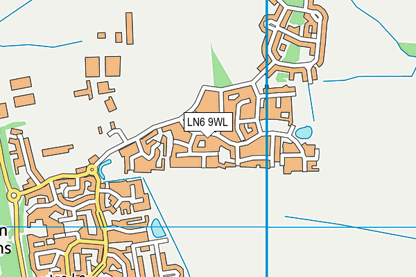 LN6 9WL map - OS VectorMap District (Ordnance Survey)