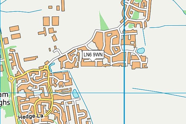 LN6 9WN map - OS VectorMap District (Ordnance Survey)