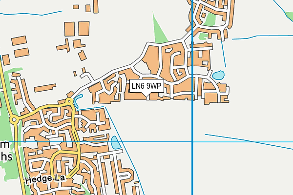 LN6 9WP map - OS VectorMap District (Ordnance Survey)