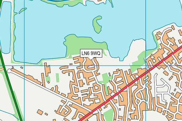LN6 9WQ map - OS VectorMap District (Ordnance Survey)