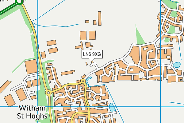 LN6 9XG map - OS VectorMap District (Ordnance Survey)