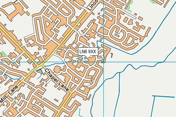 LN6 9XX map - OS VectorMap District (Ordnance Survey)