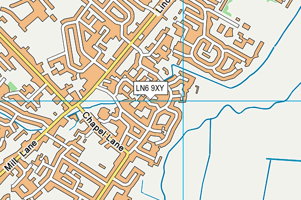 LN6 9XY map - OS VectorMap District (Ordnance Survey)