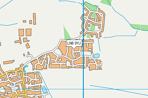 LN6 9YJ map - OS VectorMap District (Ordnance Survey)